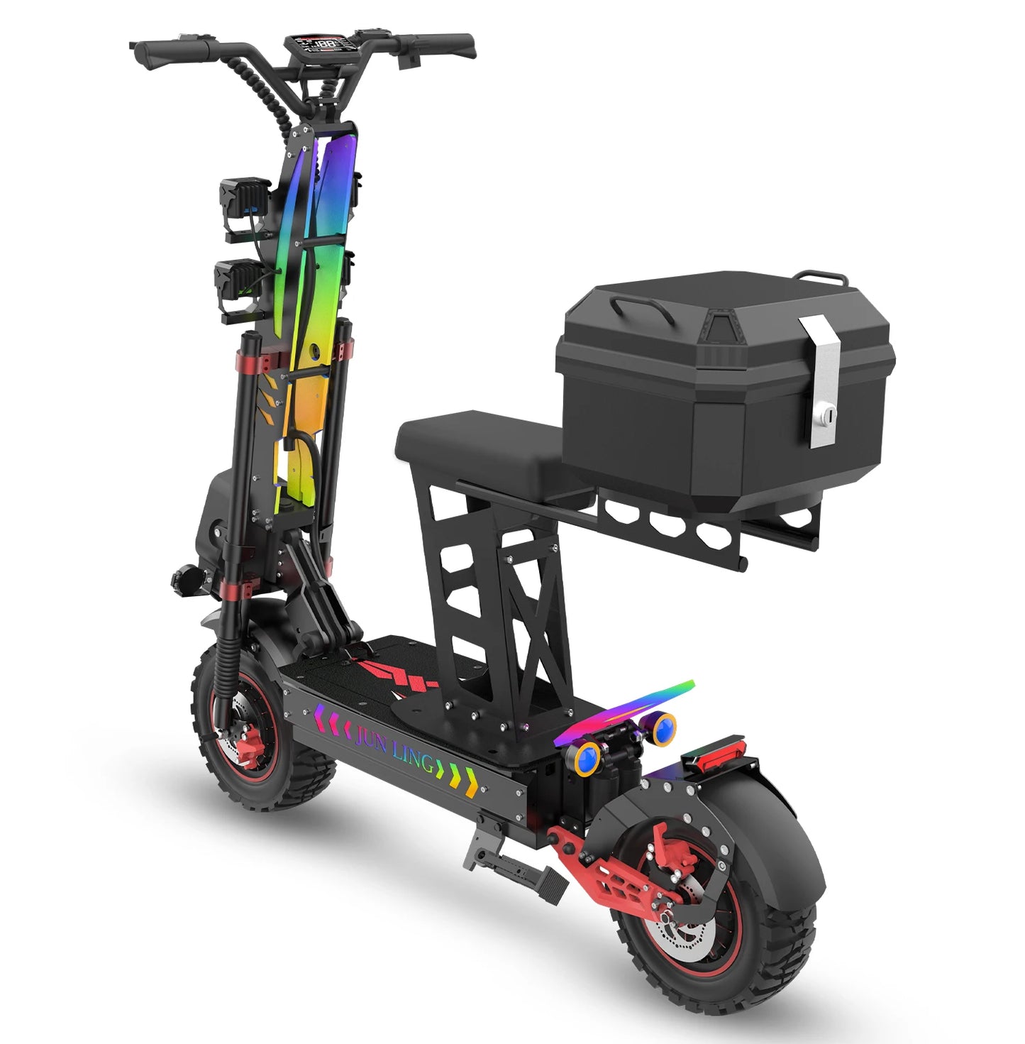 Offroad Electric Scooter - 55 MPH & High-Performance 10000W Fastest Dual Motor, 13" Off Road Tires,75-Mile Long Range, 60V 40Ah