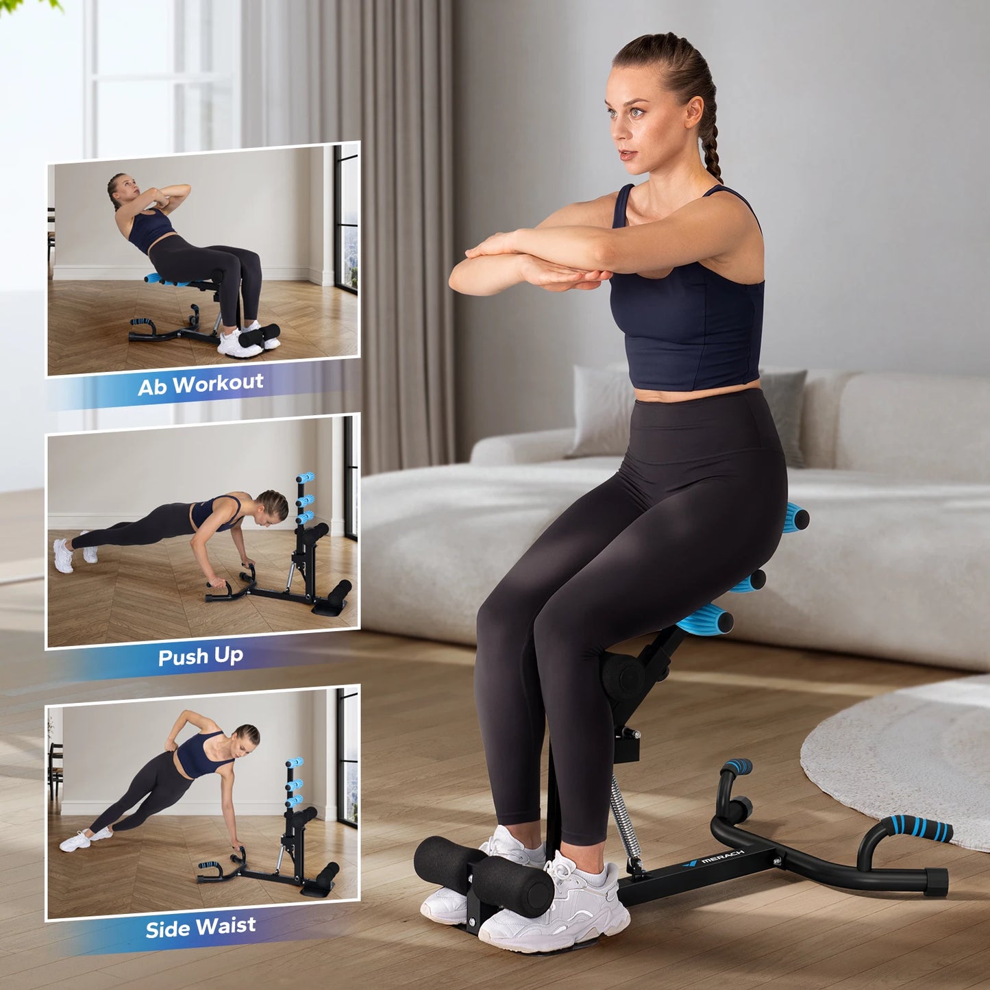 Merach Deep Squat Machine Glutes Trainer Leg Workout