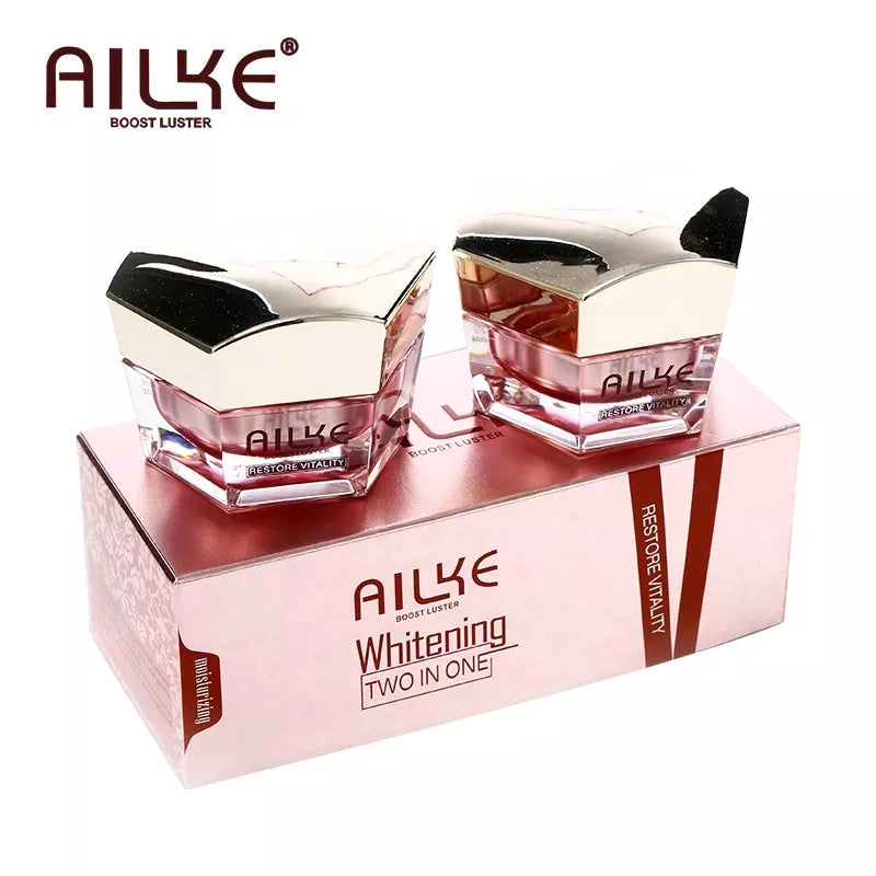 AILKE Lightening Anti-Wrinkle Face Cream, With Collagen, Hyaluronic Acid, Whitening Skin Care Women Facial Moisturizer Set