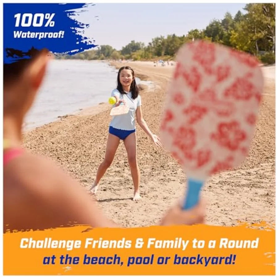 Hydro Paddle and Pickleball Set, Pickleball Paddles and Balls for Pool, Lake and Beach Games, Outdoor Toys for and Adults Aged