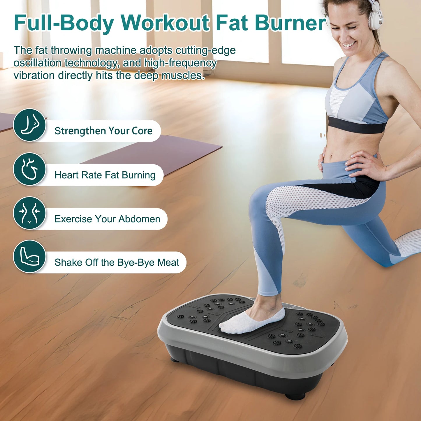 N Vibration Plate Exercise Machine For Total Body Fat Burn