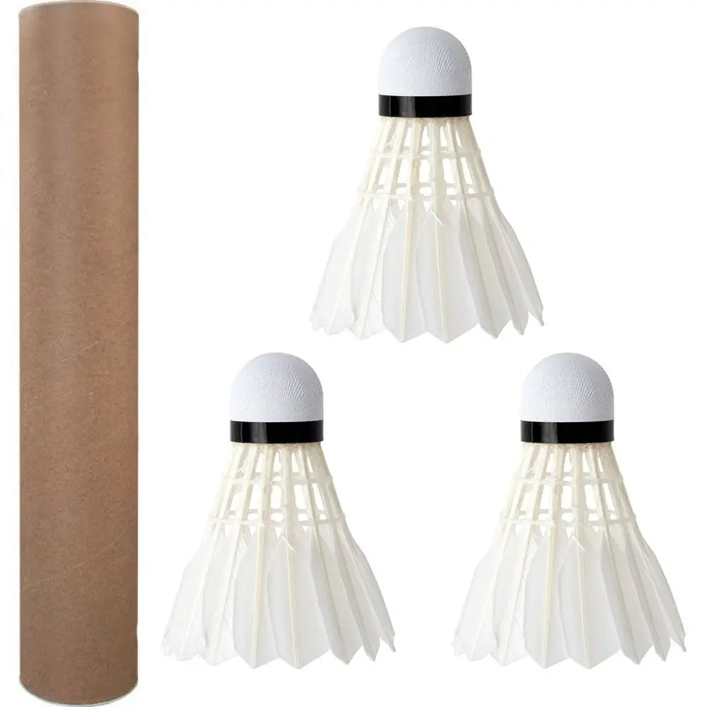 3/6/12Pcs Professional Badminton Shuttlecock Black Goose Feather Badminton Shuttlecock Training Sport Badminton Ball