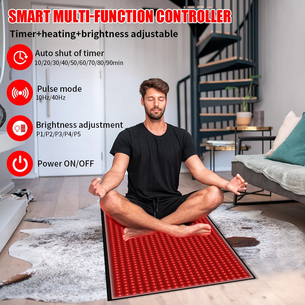 Full Body Infrared Light Therapy Mat for Pain Relief