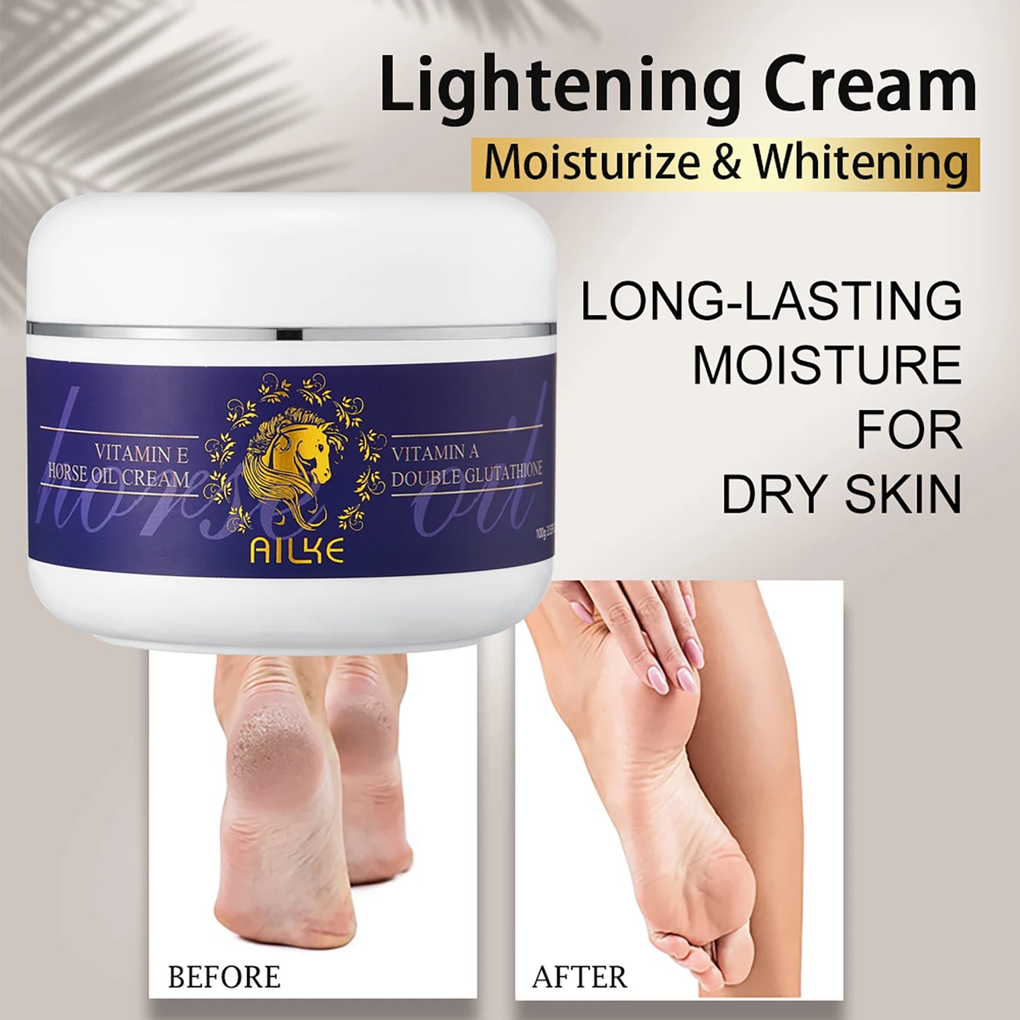 AILKE Bleaching Skin Care, With Double Glutathione, Lightening, Moisturizing, Remove Dark Spots, Melanin, For Men and Women