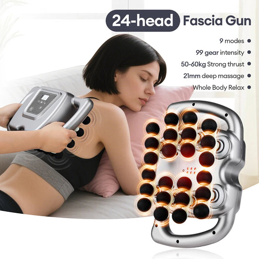 iebilif Fascia Gun 24 Head High Frequency Massage Gun