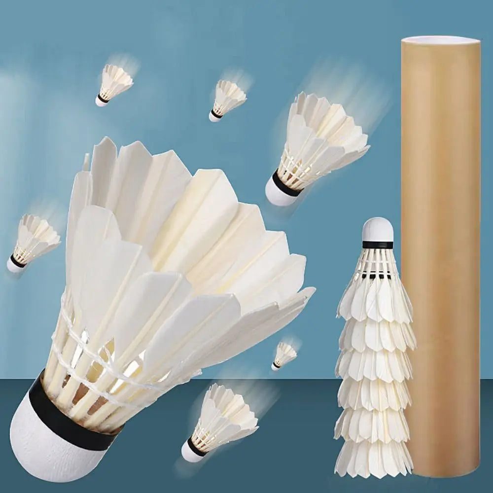 3/6/12Pcs Professional Badminton Shuttlecock Black Goose Feather Badminton Shuttlecock Training Sport Badminton Ball