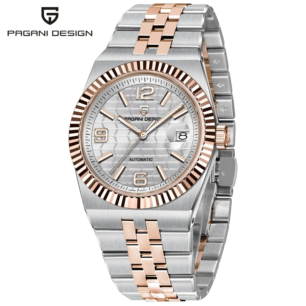 PAGANI DESIGN 3D Rhombus Dial Luxury Automatic Watch For Men Business Mechanical Wrist Watch AR Sapphire crystal Clock 2025 New