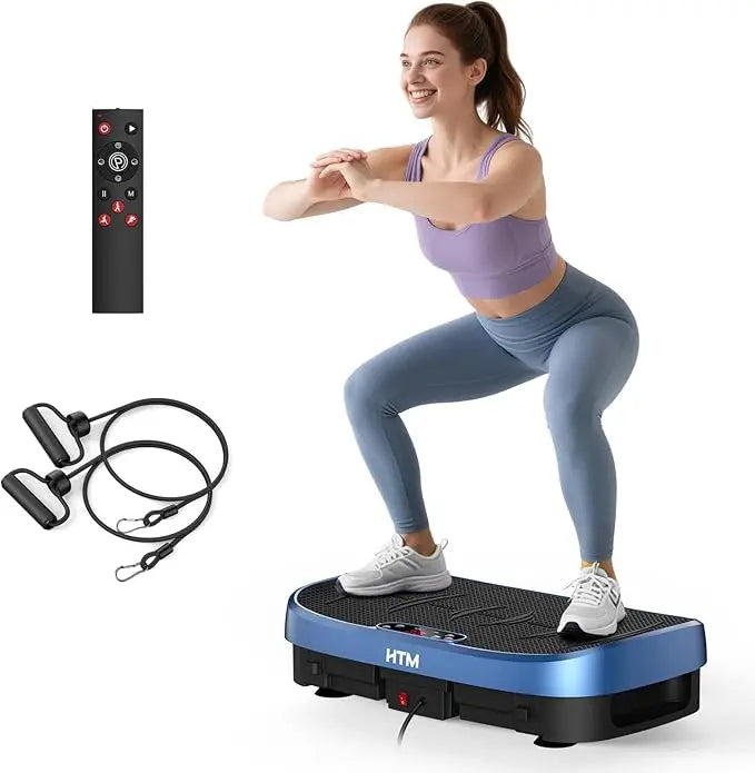 120 Speed Vibration Plate Whole Body Workout Quiet Operation Compact Home Gym Equipment for Muscle Relax Slimming Toning Healthy