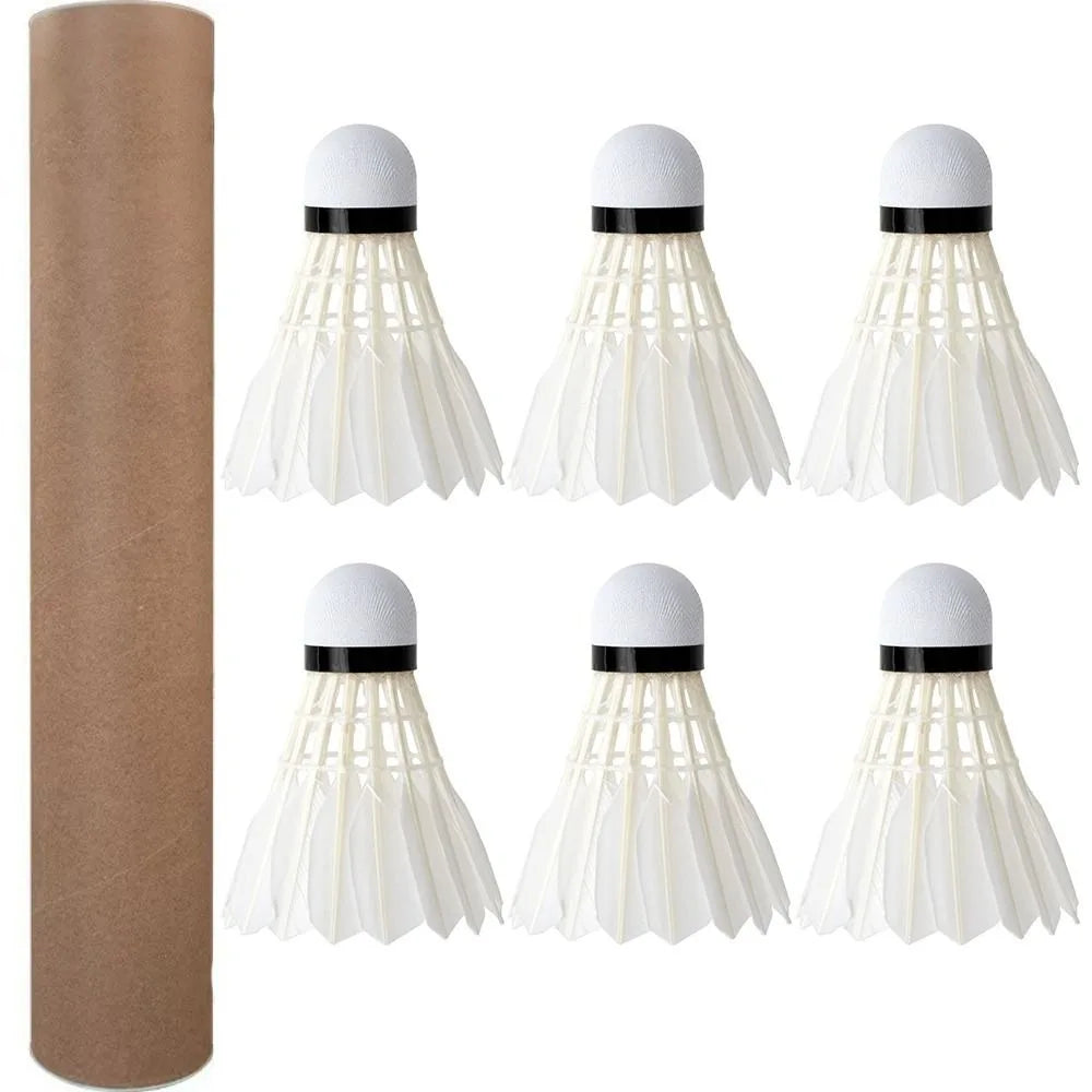 3/6/12Pcs Professional Badminton Shuttlecock Black Goose Feather Badminton Shuttlecock Training Sport Badminton Ball