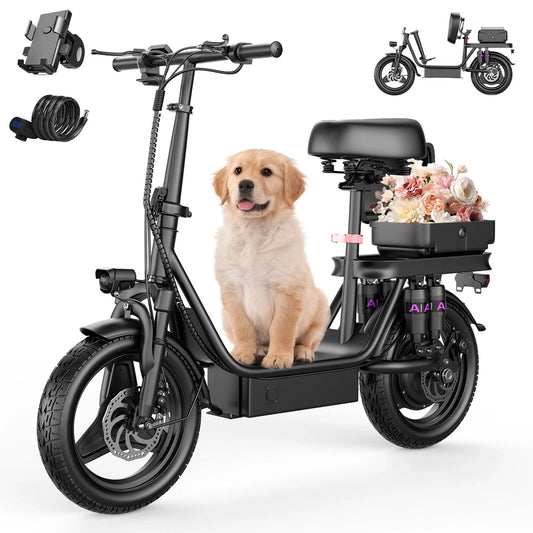 UPlee GQ8 Folding Electric Bike 250W Motor 48V 15Ah Battery