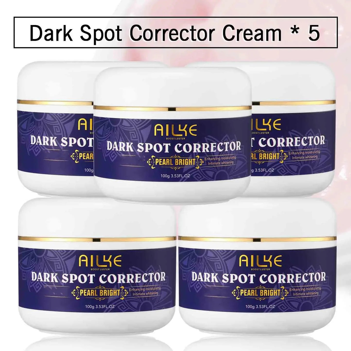 AILKE Glutathione 5-in-1 Women Skin Care Kit, With Body Lotion, Serum, Dark Spot Removal Cream, Body Cream, Brightening Soap