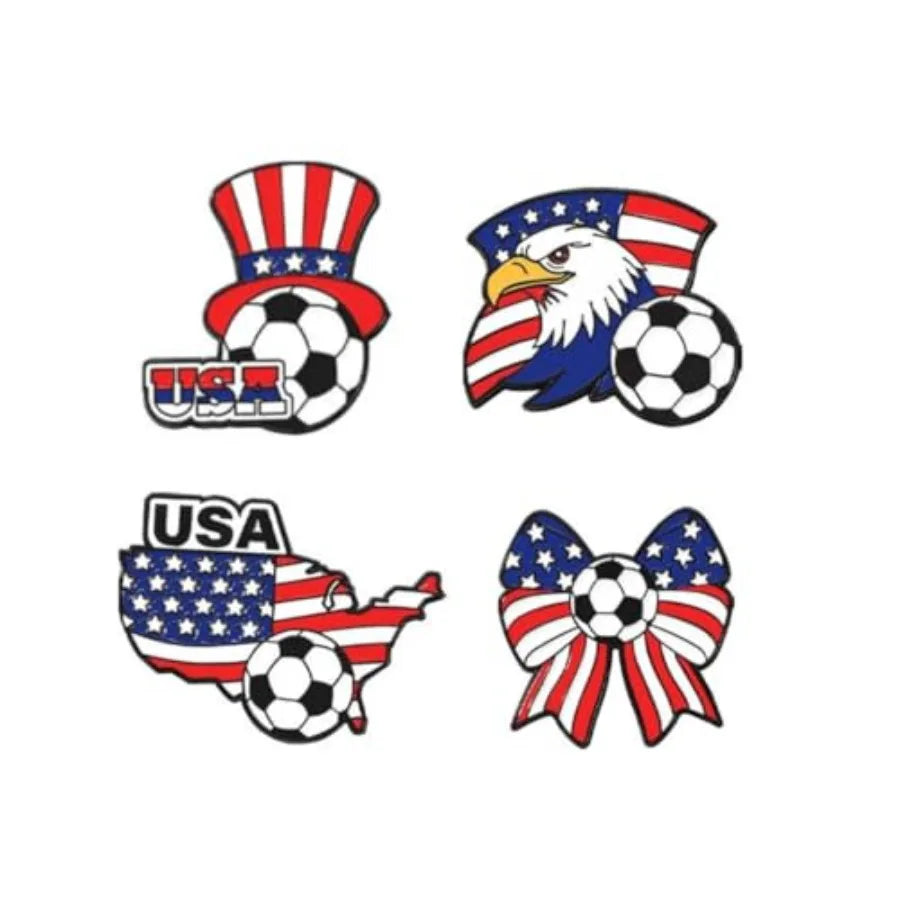2026 FIFA World Cup America Brooch Pins Game Day Patriotic America Flag Soccer Lapel Pins FIFA Cheering Badge Cloth Backpack Ha