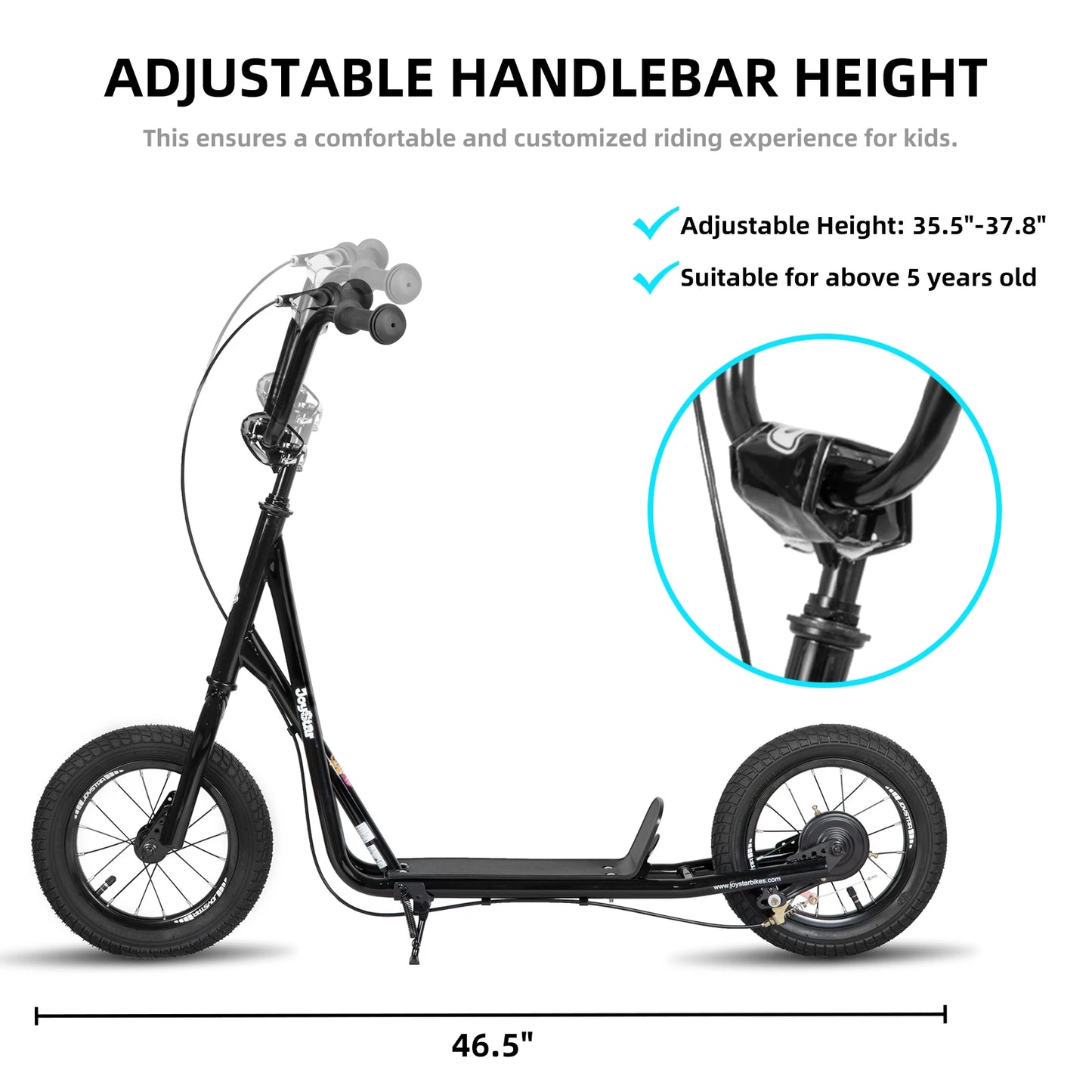 Kick Scooter For Ages 5-9 With Adjustable Handlebar And VBrake