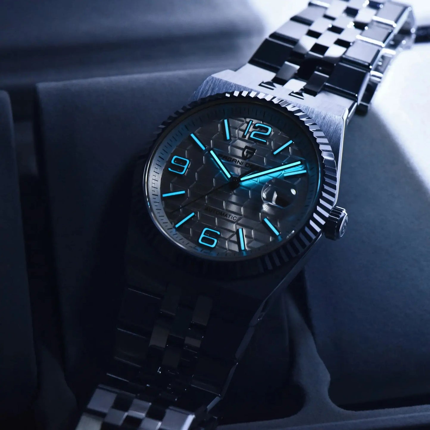 PAGANI DESIGN 3D Rhombus Dial Luxury Automatic Watch For Men Business Mechanical Wrist Watch AR Sapphire crystal Clock 2025 New