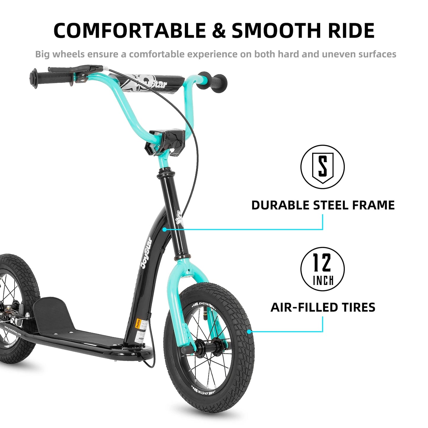 Joystar Kick Scooter for Kids With Adjustable Handlebar and Brakes