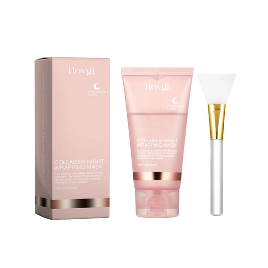 Night Repair Face Mask Kojic Acid Turmeric Overnight Wrapping Mask Collagen Peel Off Facial Mask Moisturizing Brightening Skin