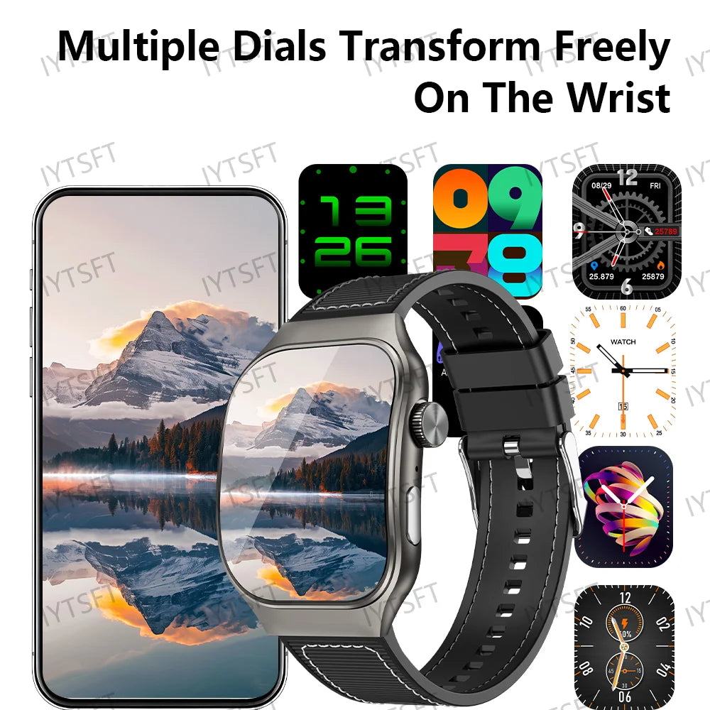 LAXASFIT 1.83-inch Curved Screen Women's Smart Watch Bluetooth Calling Customizable Watch Faces Men's Sports Smartwatch