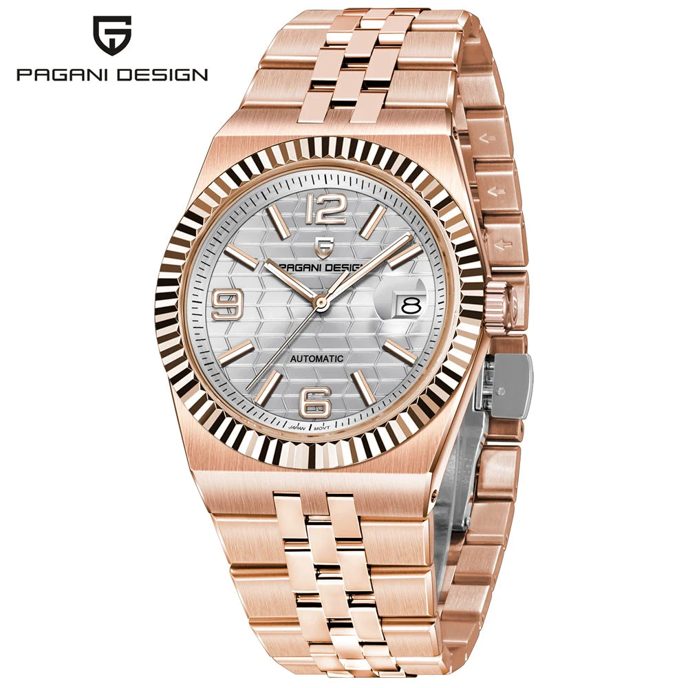 PAGANI DESIGN 3D Rhombus Dial Luxury Automatic Watch For Men Business Mechanical Wrist Watch AR Sapphire crystal Clock 2025 New