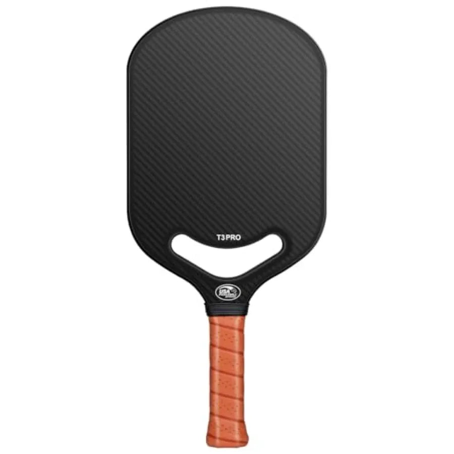 Carbon Fiber Pickleball Paddle with Aero Throat, USAPA Approved Pickleball Racket for Power and Control, Polymer Honeycomb Core