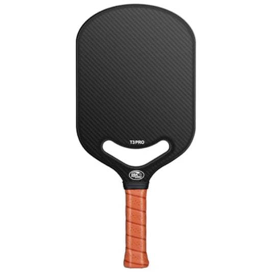 Carbon Fiber Pickleball Paddle with Aero Throat, USAPA Approved Pickleball Racket for Power and Control, Polymer Honeycomb Core