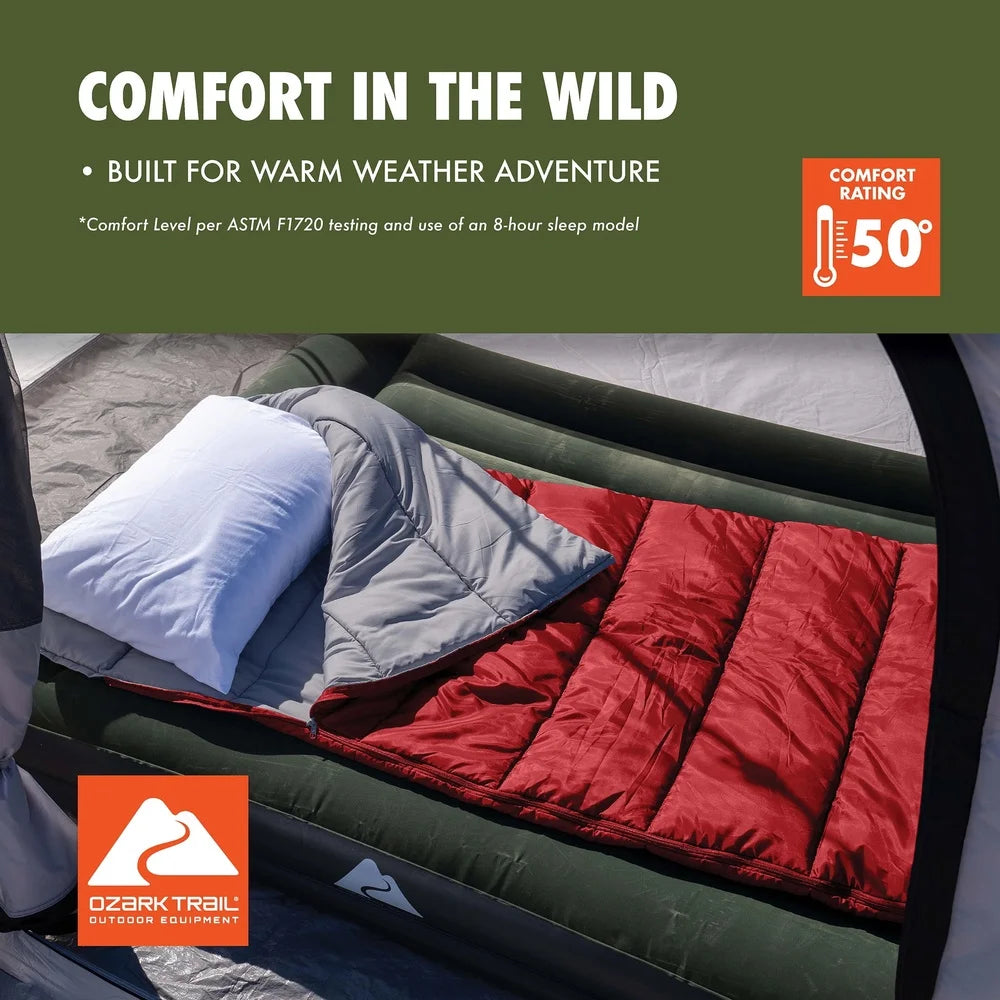 Warm Weather Sleeping Bag Portable Lightweight Camping Quilt Insulated Polyester
