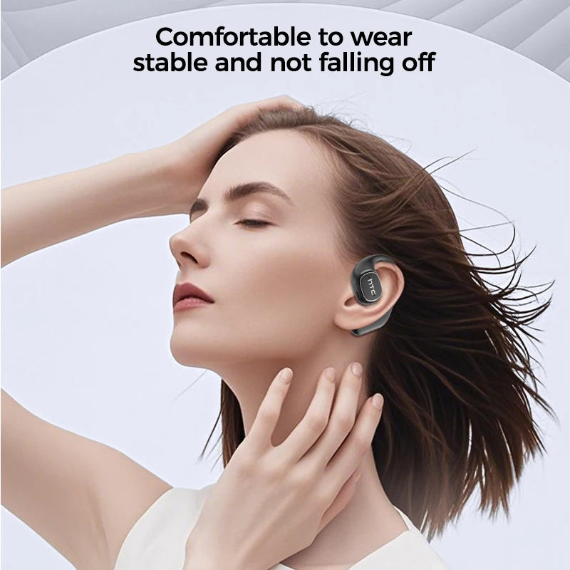 HTC NE11 Bluetooth 6.0 OWS Wireless Headphones Translation Earphones Full-Color Touch Screen Ultra Long Battery Life