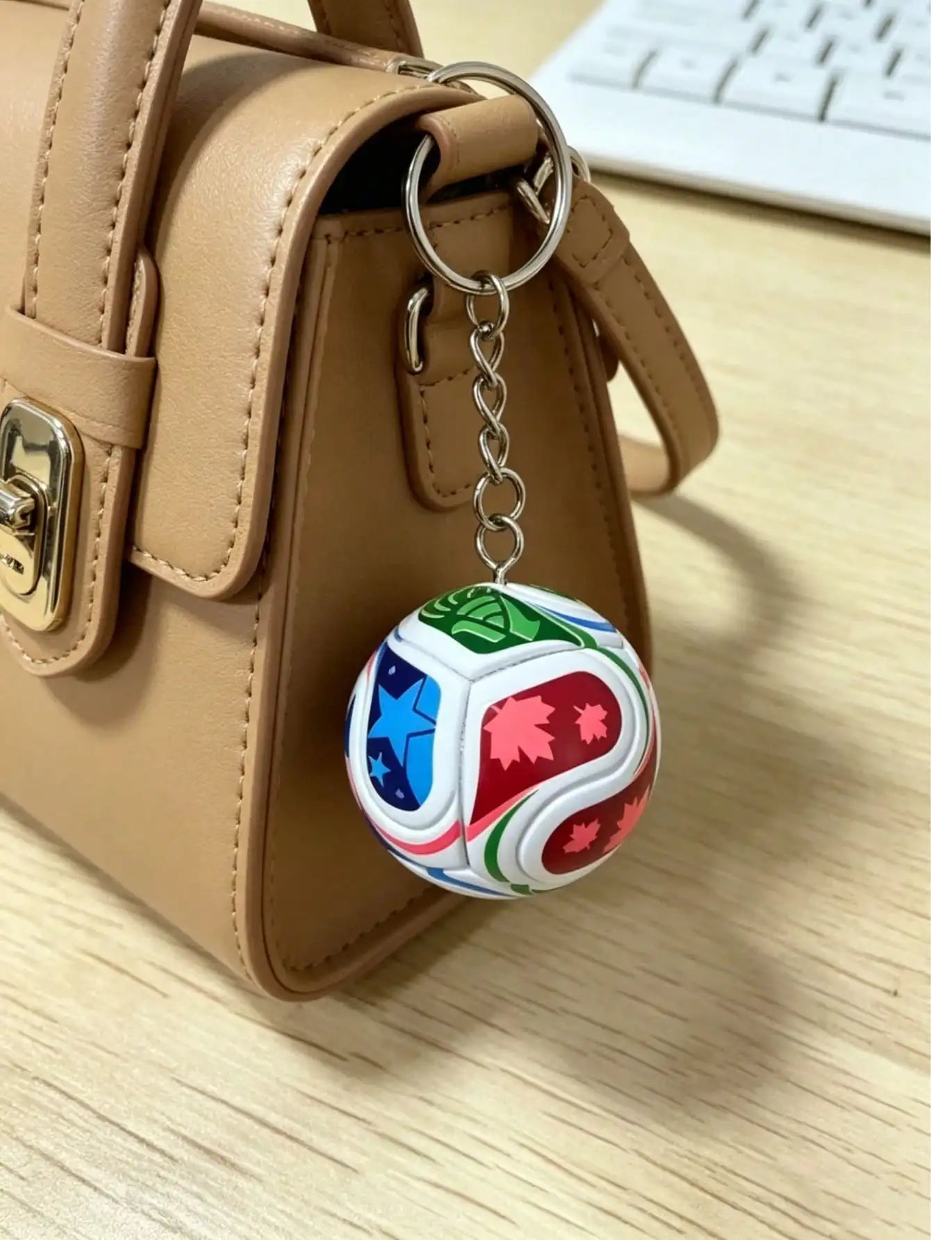 2026 Commemorative 3D Football Keychain, Unisex Sports Fan Collectible Gift Gifts For Mother, Father, Graduation, And Teacher