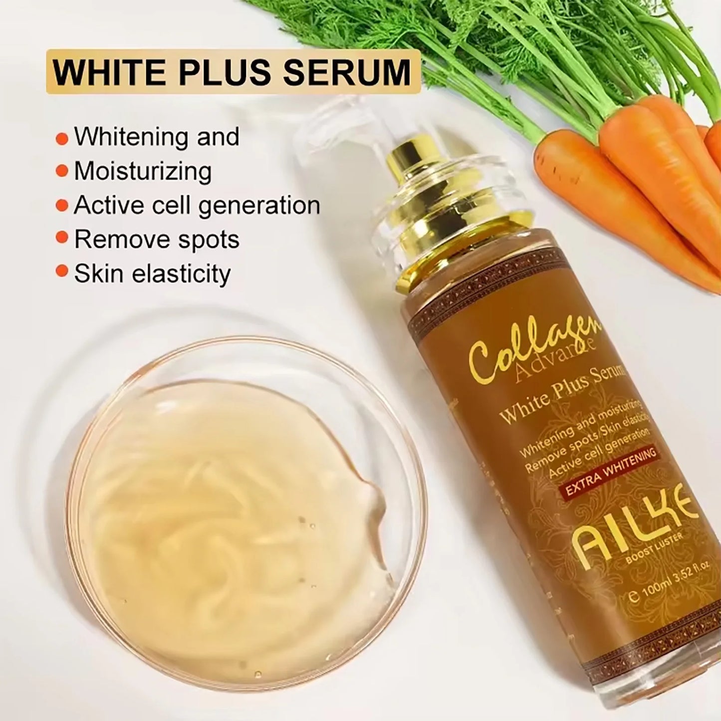 Collagen whitening essence, used for facial and body moisturizing, brightening skin, radiant skin, even black spots, age spots,