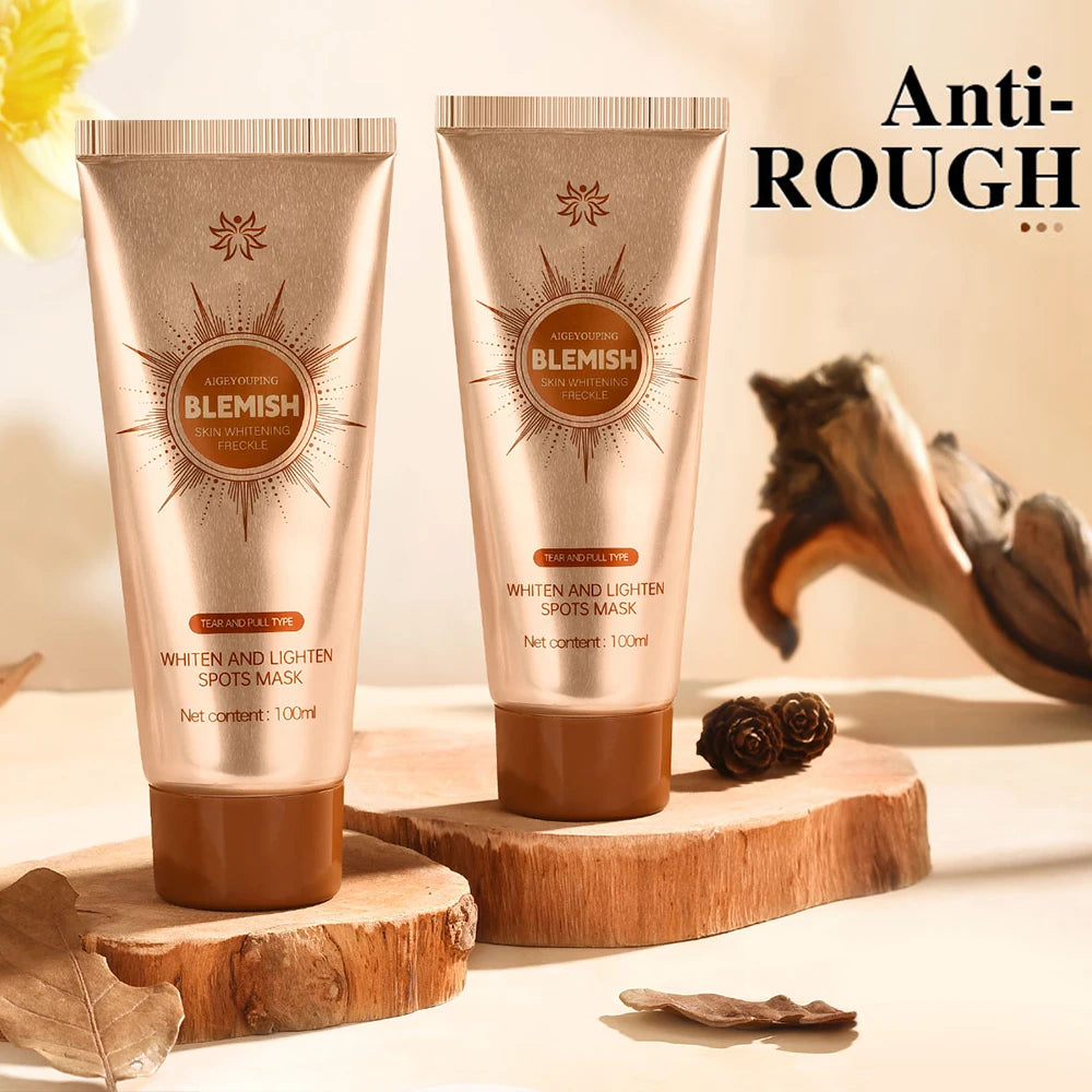 Whiten and Lighten Spots Mask Peel-Off Facial Mask Anti-Blemish Deeply Clean Pore Tightening Moisturizing Brightening Face Mask