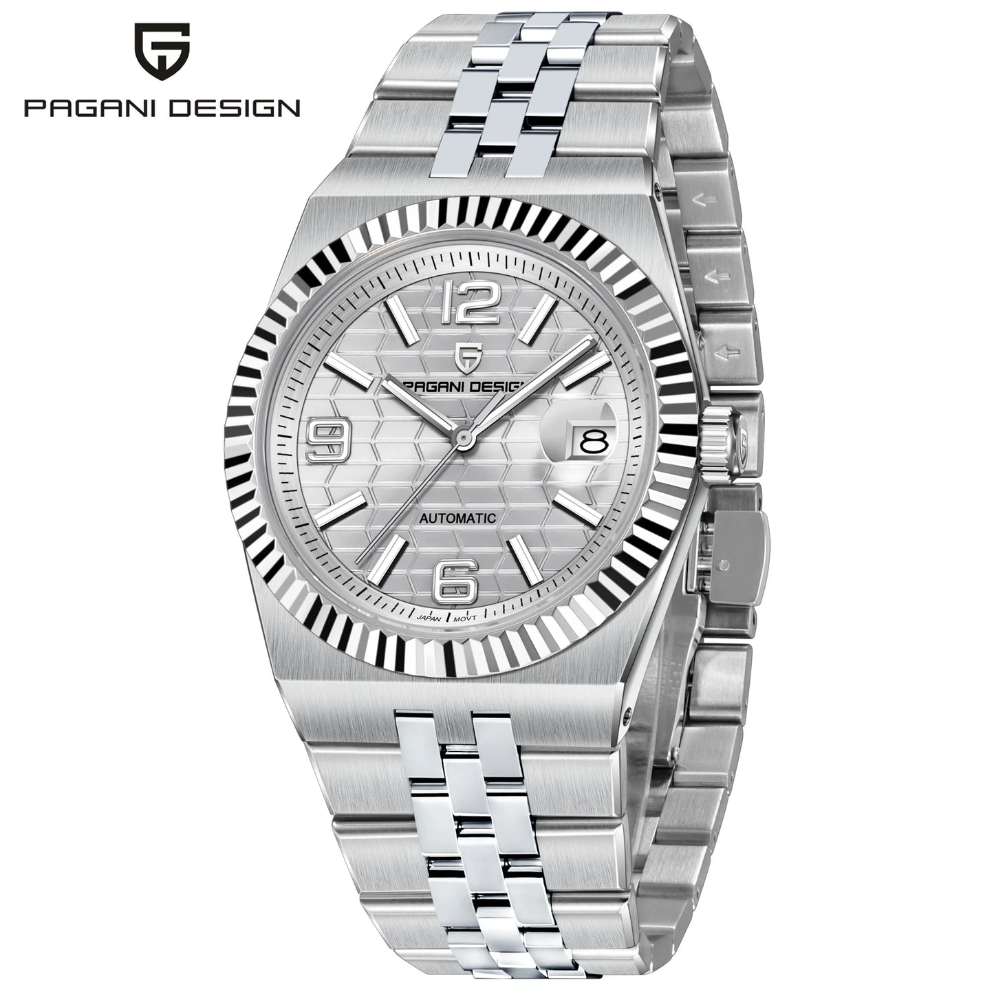 PAGANI DESIGN 3D Rhombus Dial Luxury Automatic Watch For Men Business Mechanical Wrist Watch AR Sapphire crystal Clock 2025 New