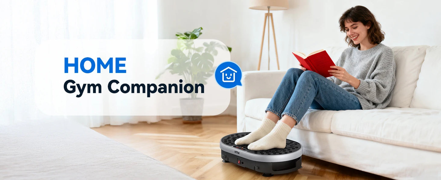Vibration Plate 18 inch Exercise Machine Whole Body Workout Power Vibrate Fitness Platform  Weight Loss Shaping 120 Speed Levels