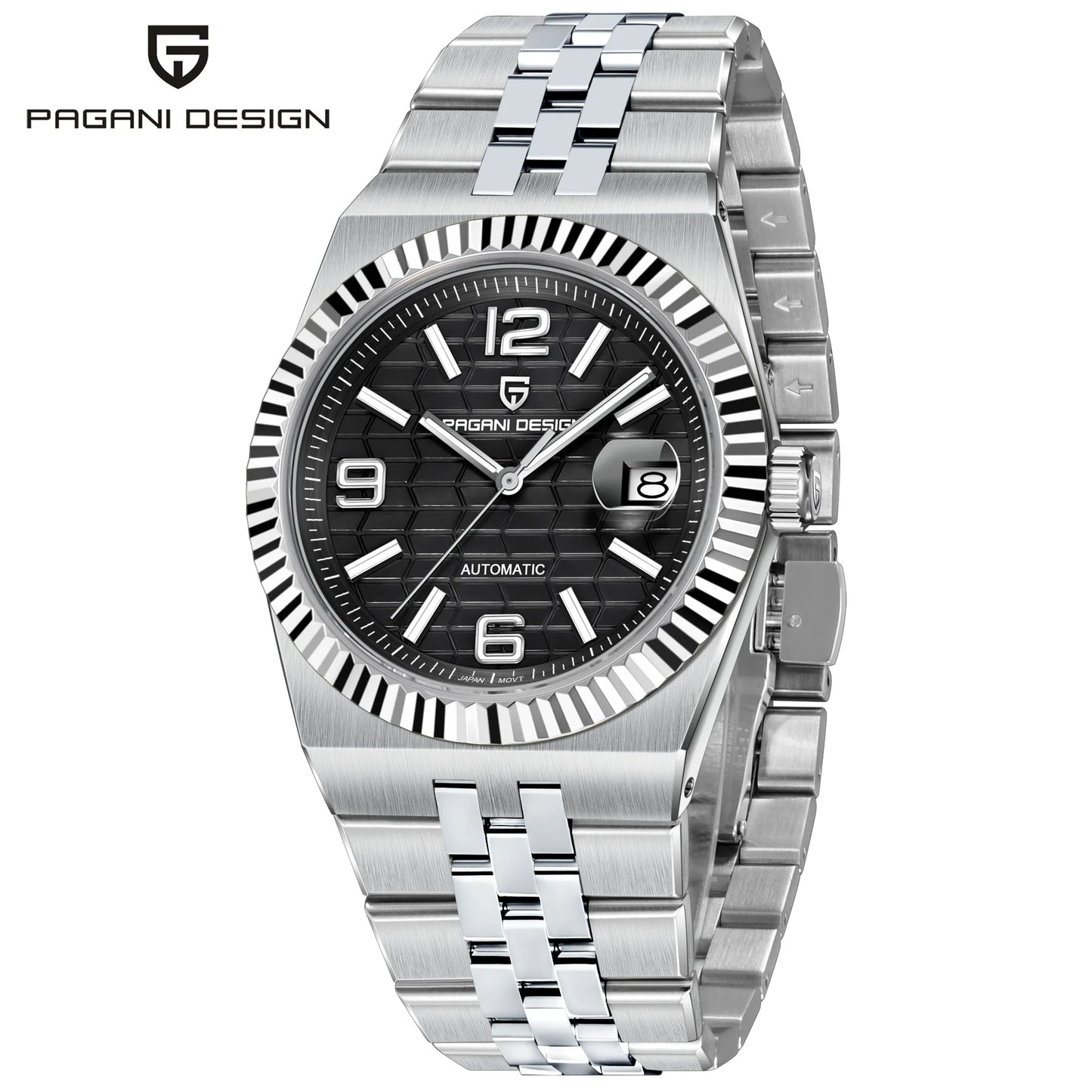 PAGANI DESIGN 3D Rhombus Dial Luxury Automatic Watch For Men Business Mechanical Wrist Watch AR Sapphire crystal Clock 2025 New