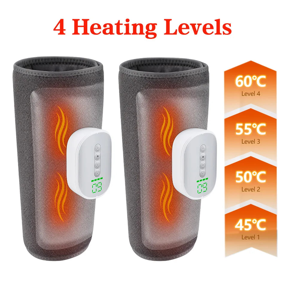 Wireless Air Pressure Calf Massager Electric 8 Level 4 Mode Air Compression Leg Massager Calf Muscle Relaxing Blood Circulation