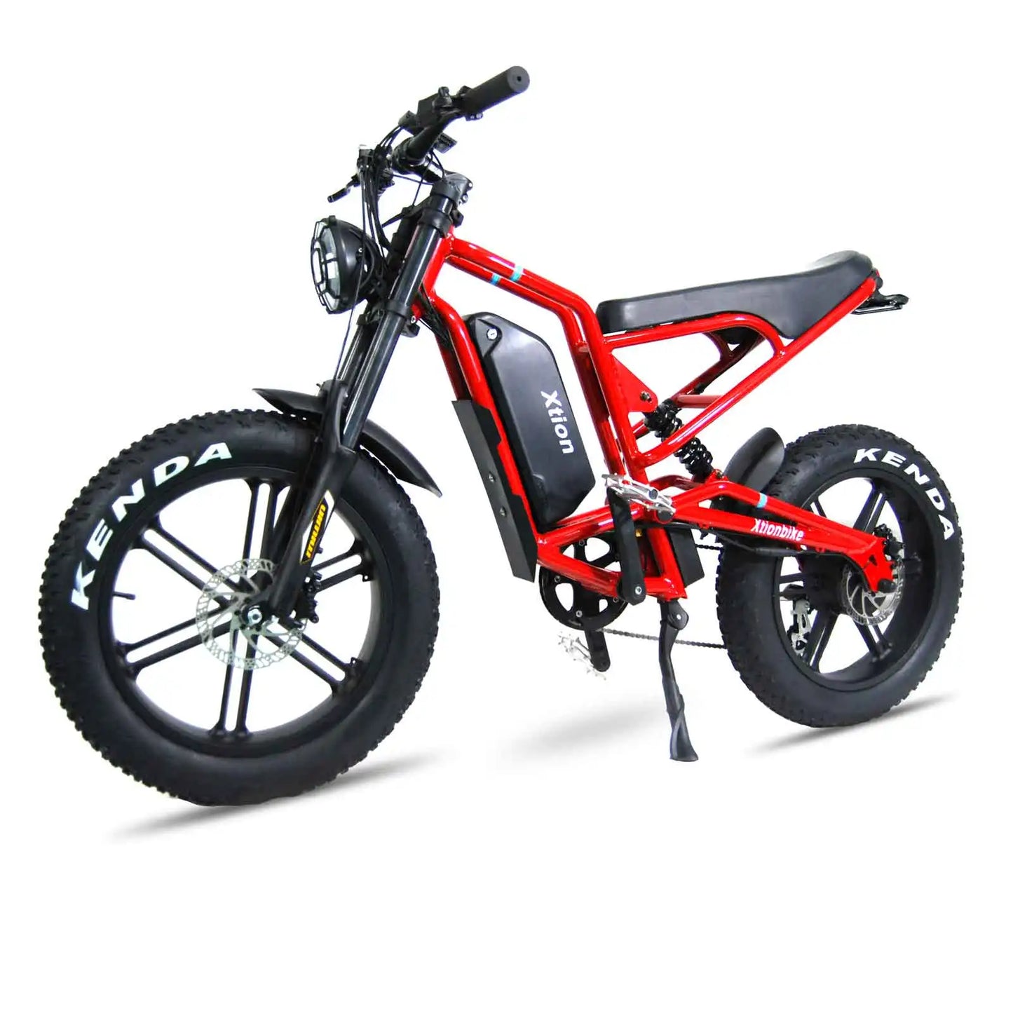 Xtion Electric Mountain Bike 750W 48V 17.5Ah 45Mile Class 3 E-Bike, 20" Fat Tire All-Terrain Bike with LCD Display UL Certified