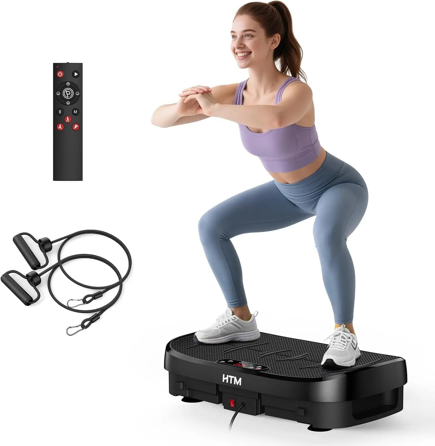 120 Speed Vibration Plate Whole Body Workout Quiet Operation Compact Home Gym Equipment for Muscle Relax Slimming Toning Healthy