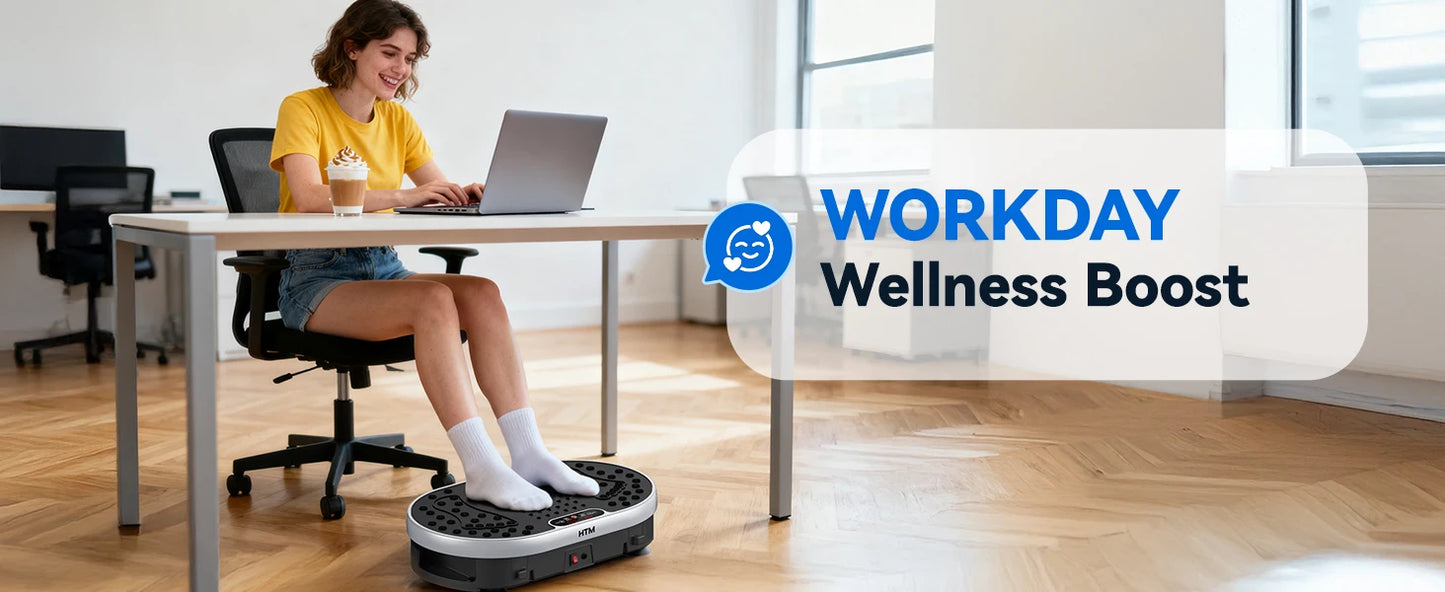 Vibration Plate 18 inch Exercise Machine Whole Body Workout Power Vibrate Fitness Platform  Weight Loss Shaping 120 Speed Levels