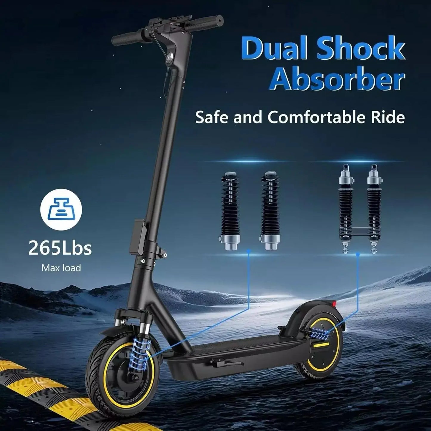 AOVOPRO New ESMAX Electric Scooter 500W 22MPH Adult APP Smart Scooter 28 miles Range Shock-absorbing Anti-skid Folding E-Scooter