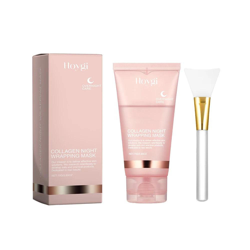 75g Collagen Wrapping Peel Off Facial Mask Elasticity Hydration Reduces Sagging Dullness Hydrolyzed Collagen Skin Care