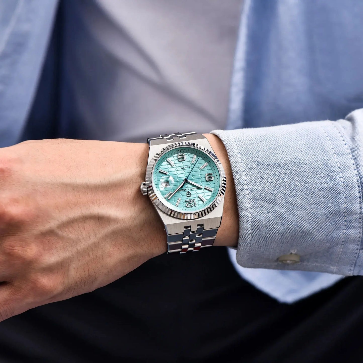 PAGANI DESIGN 3D Rhombus Dial Luxury Automatic Watch For Men Business Mechanical Wrist Watch AR Sapphire crystal Clock 2025 New