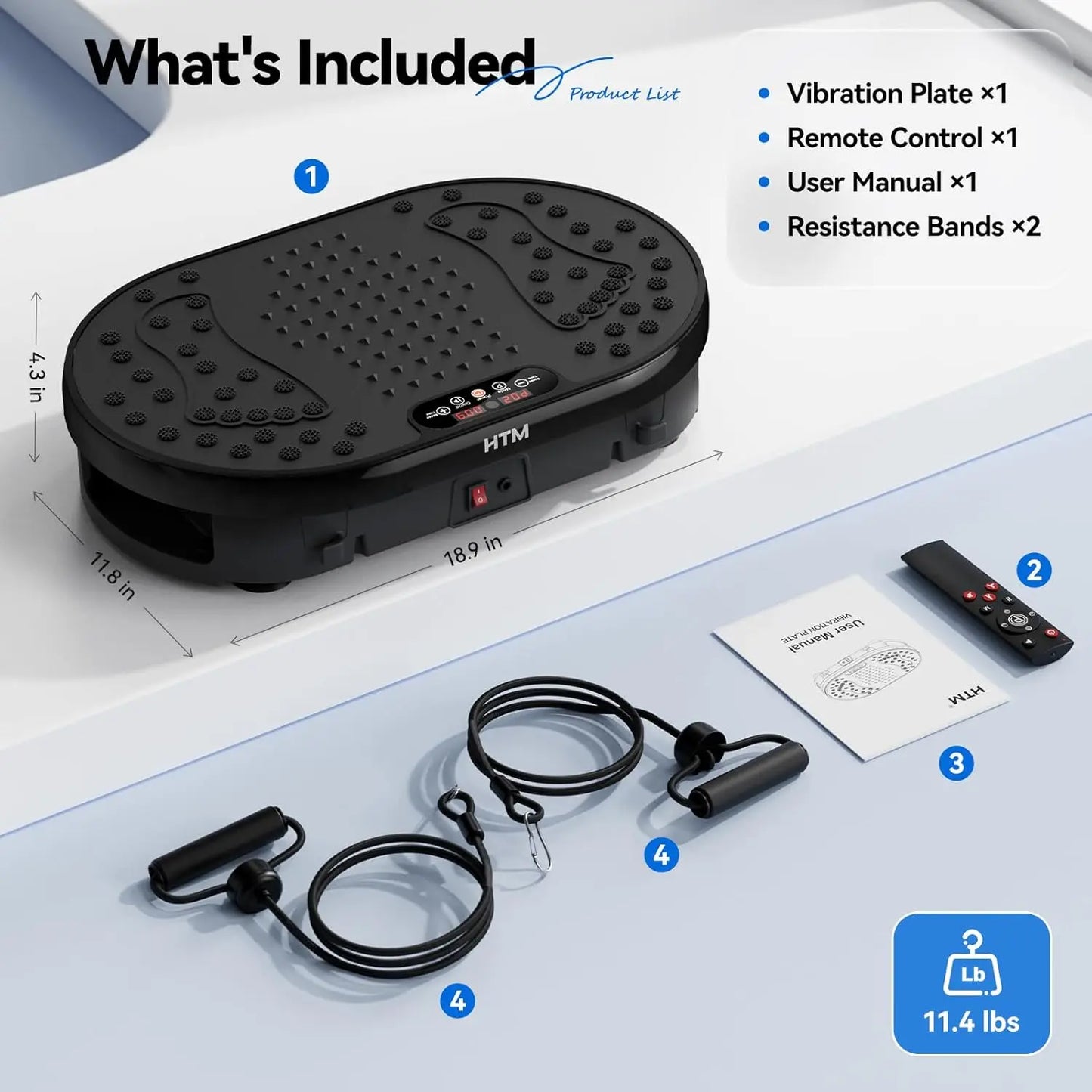 Vibration Plate Shaking Exercise Trainer 120 Speed Levels 9 Modes Anti-Slip Oscillating Platform for gym Workout Body Shaping