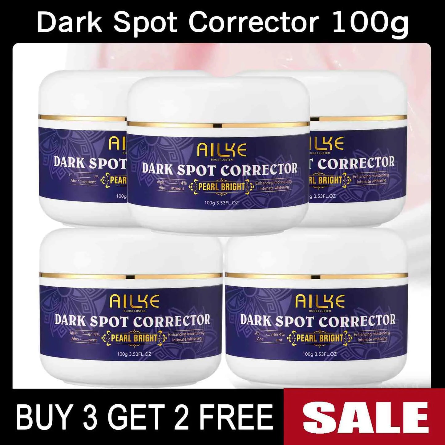 AILKE Bleaching Skin Care, With Double Glutathione, Lightening, Moisturizing, Remove Dark Spots, Melanin, For Men and Women
