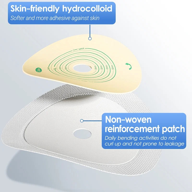 Cofoe Economical Drain Valve Colostomy Bags One Piece Ostomy Pouch